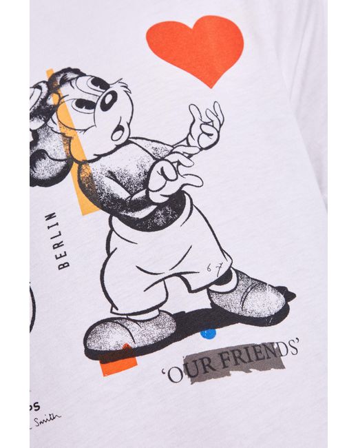 PS by Paul Smith White Ps Paul Smith Printed T-Shirt T-Shirt for men