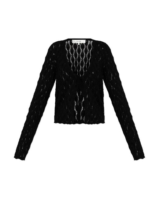 FRAME Black Cardigan With Decorative Tie