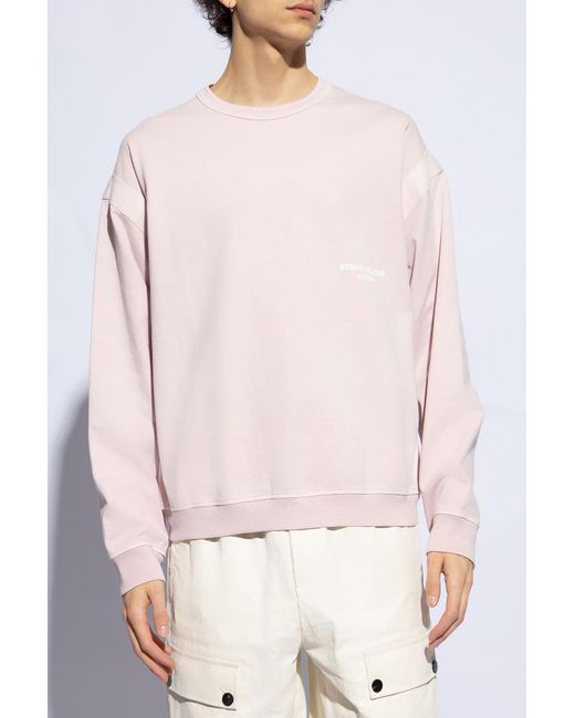 Stone Island Pink Sweatshirt From The 'marina' Collection, for men