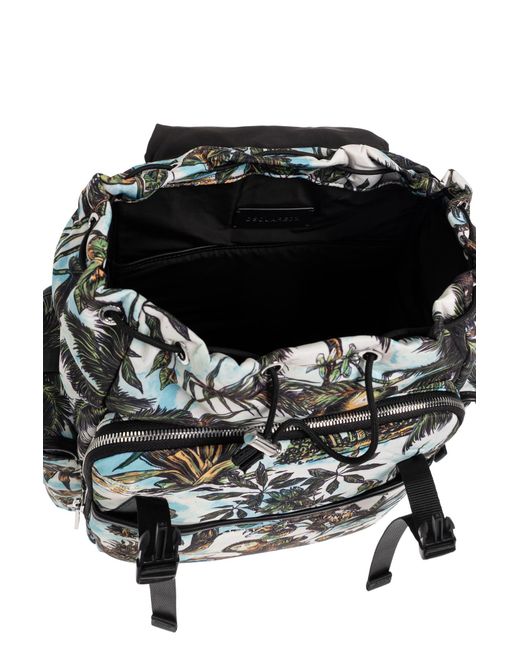 DSquared² Black Backpack With Logo for men
