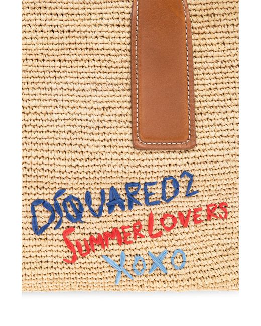 DSquared² Natural 'shopper' Bag Capsule 'summer Lovers',