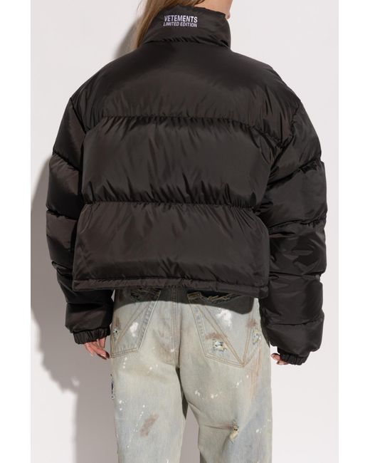 Vetements Black Down Jacket