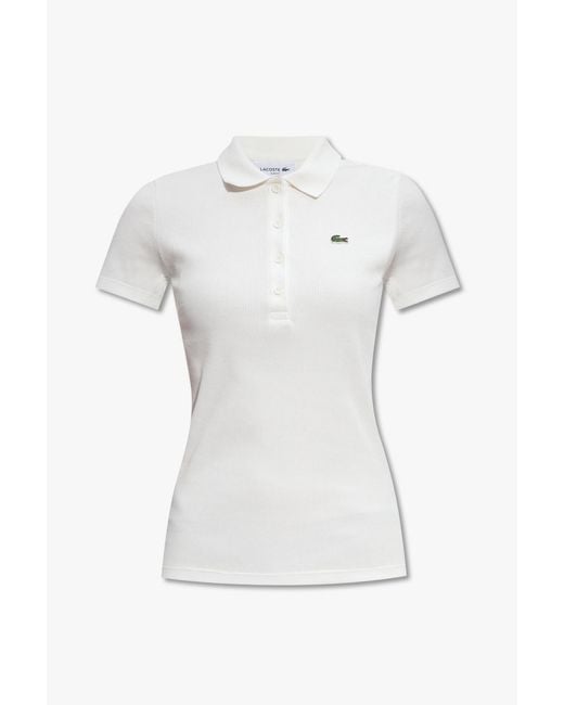 Lacoste White Polo Shirt With Logo