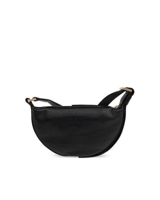 AllSaints Black Shoulder Bag Half Moon