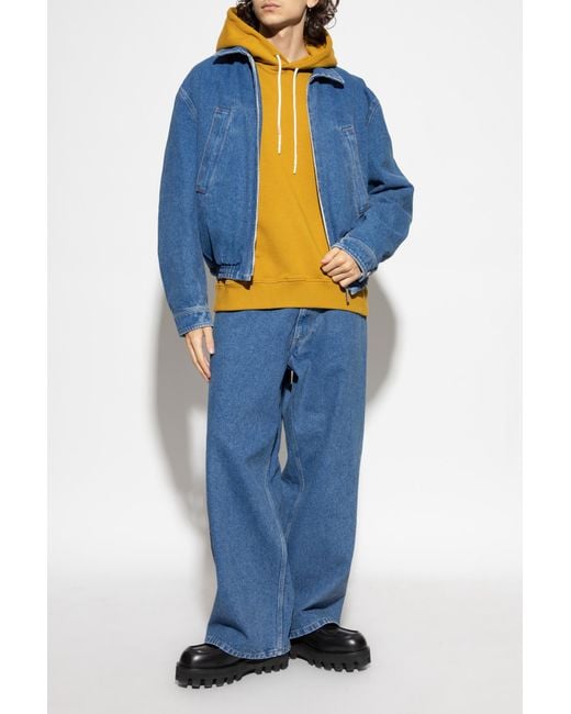 Marni Blue Sweatshirt With Logo for men