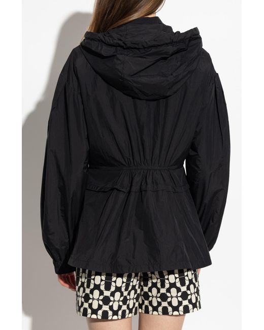 Moncler Black Hooded Jacket Vabre