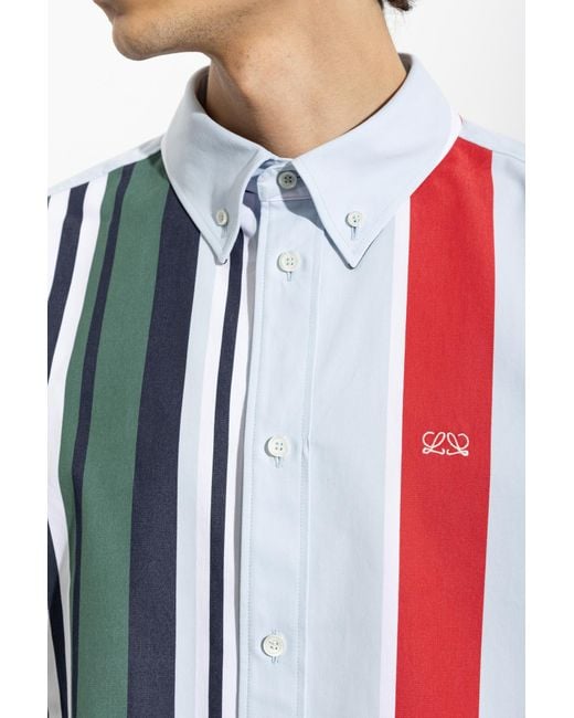 Loewe Multicolor Striped Pattern Shirt for men