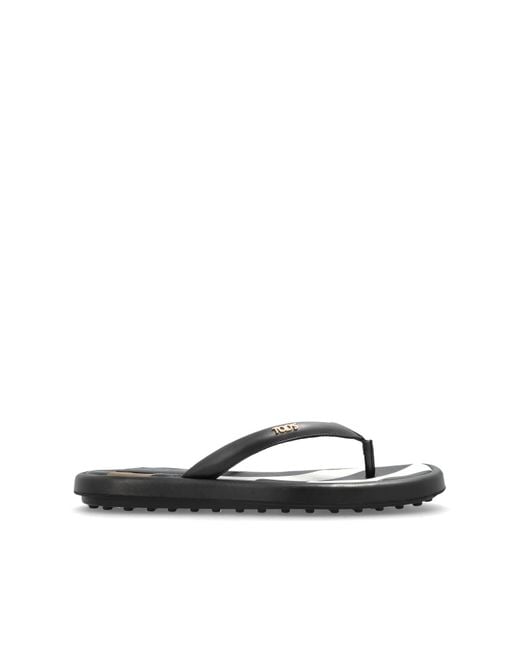 Tod's Natural Leather Slides
