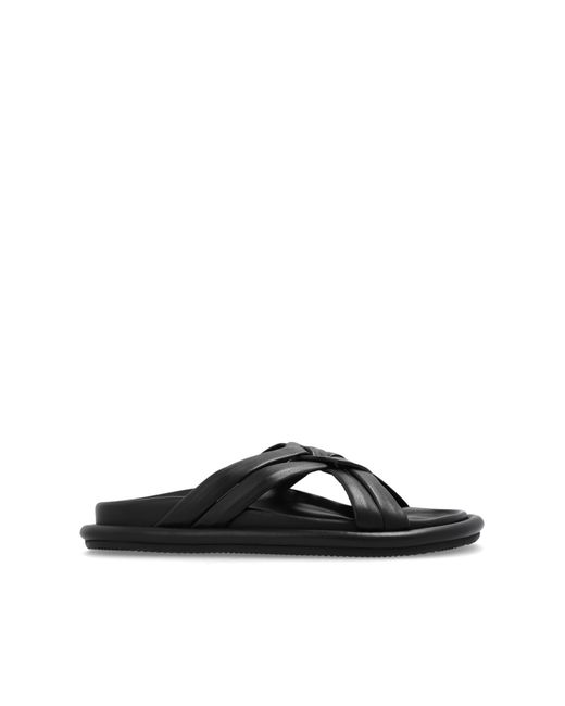 Moncler Black 'Bell' Slides