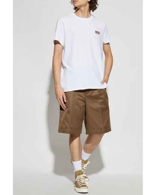 American Vintage White T-Shirt With Logo for men