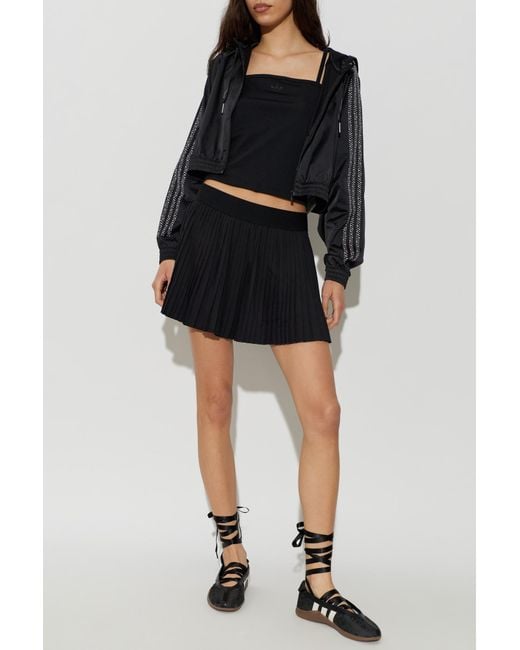 Adidas Originals Black Satin Short Blouse
