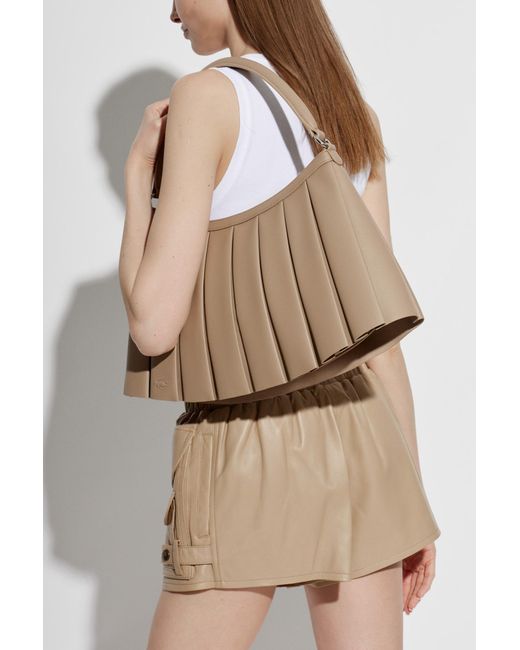 Lacoste Natural Shoulder Bag 'Runway Lenglen Large'