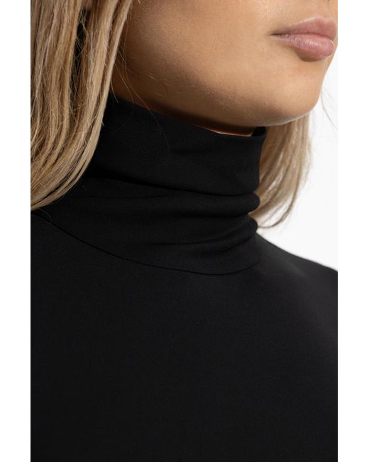 Totême Black Fitted Turtleneck