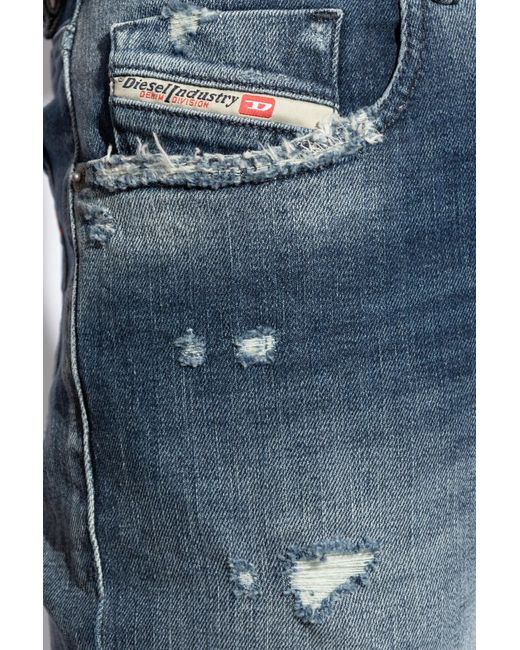 DIESEL Blue '2019 D-Strukt L.32' Jeans for men