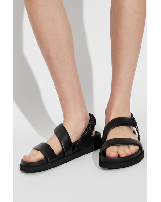 Max Mara Black 'Macro' Sandals