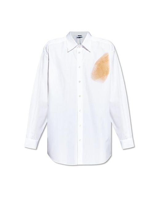 Moschino White Shirt With Print for men