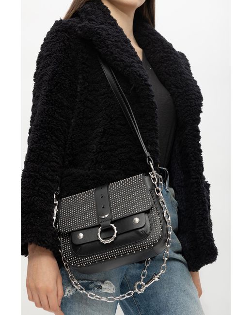 Zadig & Voltaire 'kate' Shoulder Bag in Black Lyst