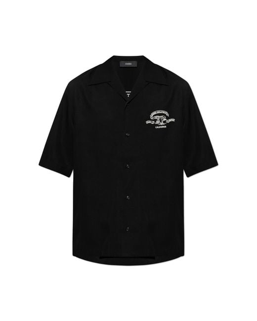 Amiri Black Shirt With Logo for men