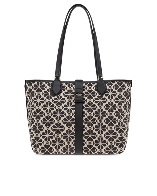 Kate Spade Floral Spade Shopper Tote Bag in Black Lyst UK
