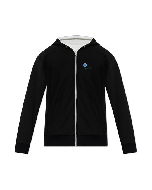 KENZO Black Reversible Hoodie for men