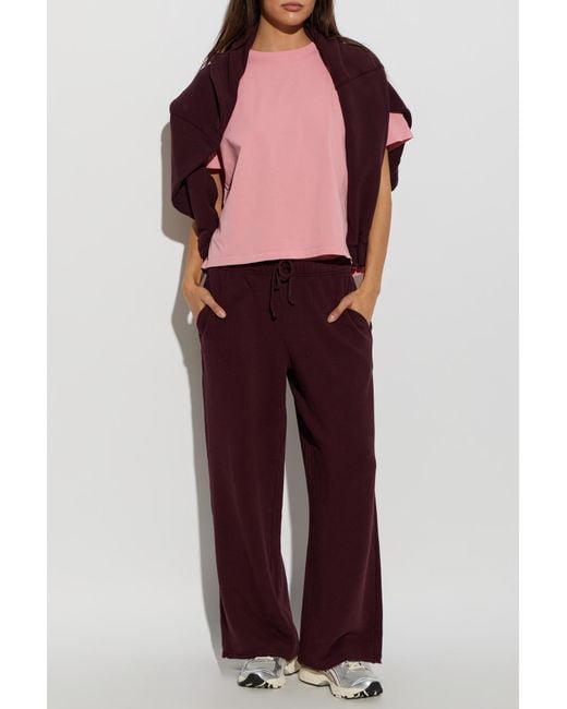 American Vintage Purple Wide-Leg Trousers
