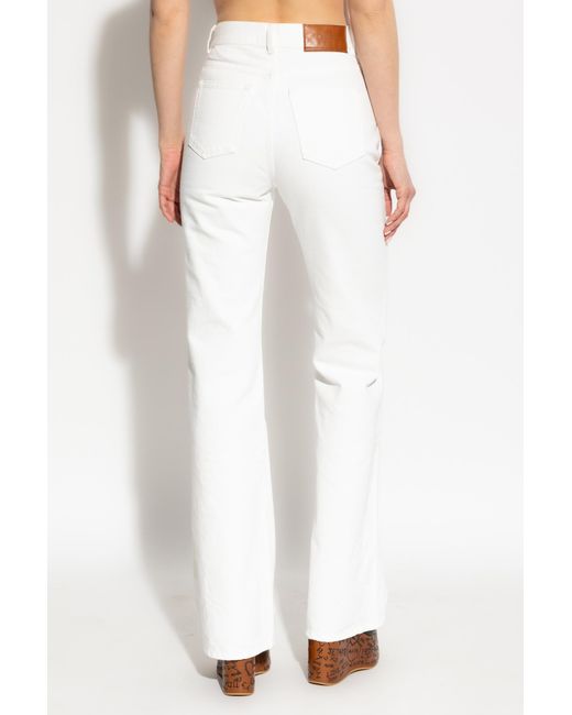 Chloé White Jeans With Flared Legs