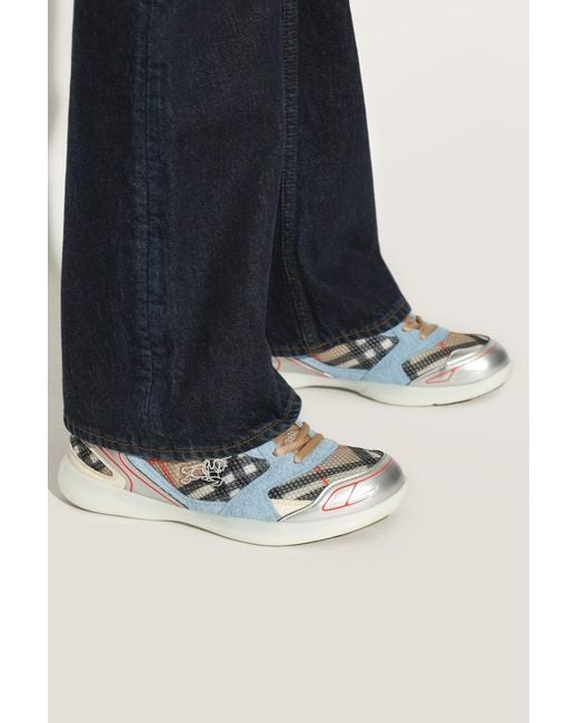 Burberry Blue Sports Shoes