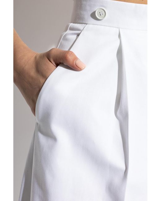 Givenchy White Pleated Trousers