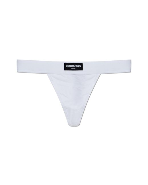 DSquared² Blue Strings With Logo Patch