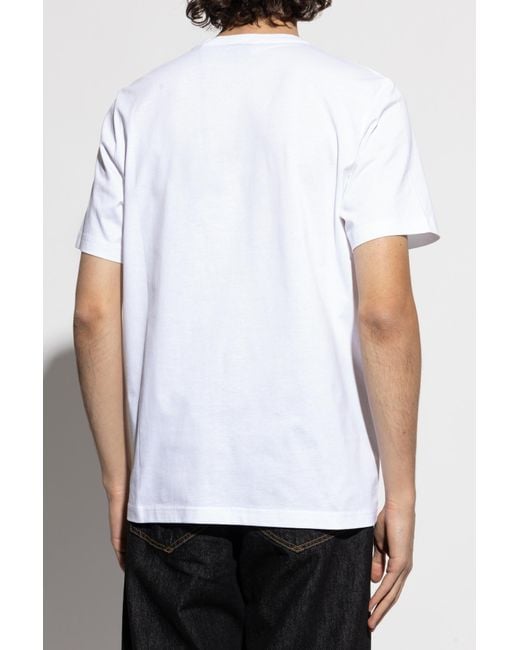 Paul Smith White Ps Paul Smith T-Shirt With Colorful Print for men