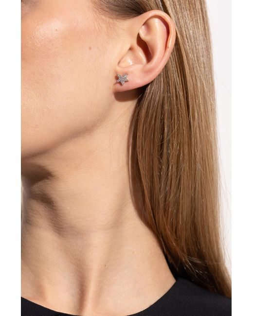 Zadig & Voltaire Metallic Earrings With Shimmering Crystals
