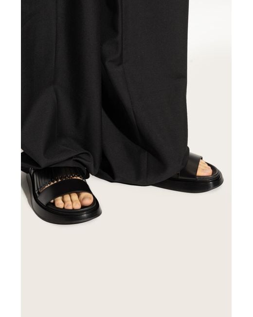McQueen Black Leather Shoes