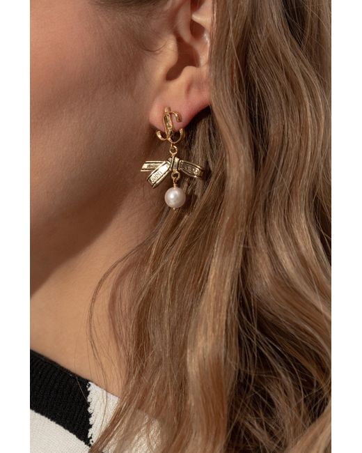 Jimmy Choo Metallic Earrings With Pendants