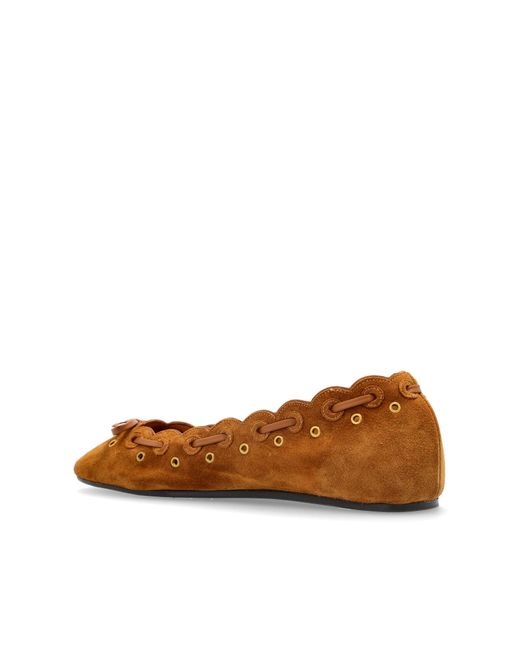 Isabel Marant Natural Ballet Flats "Balfy"