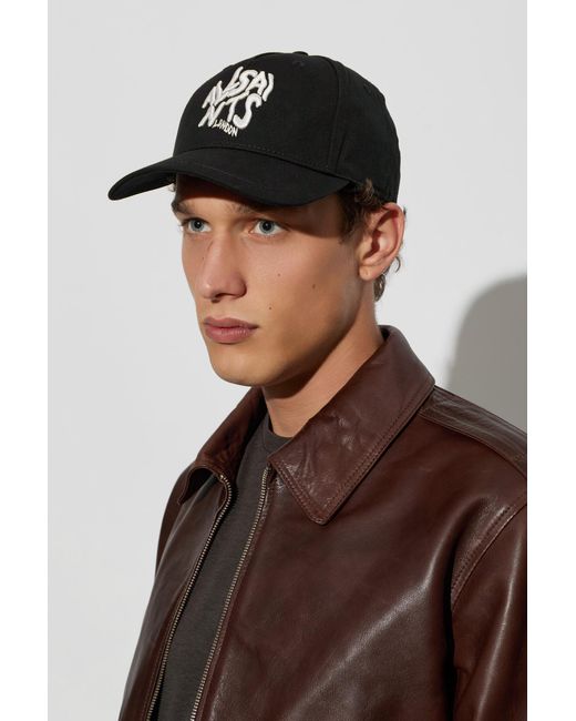 AllSaints Black Baseball Cap 'Orlando' for men