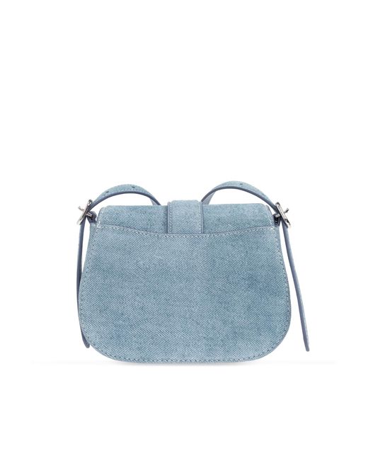 Kate Spade Blue Suede Shoulder Bag