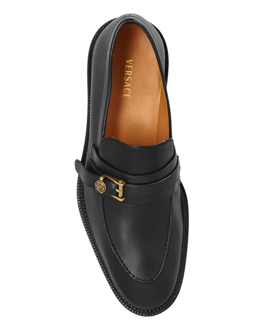 Versace Black 'Primo' Loafers for men