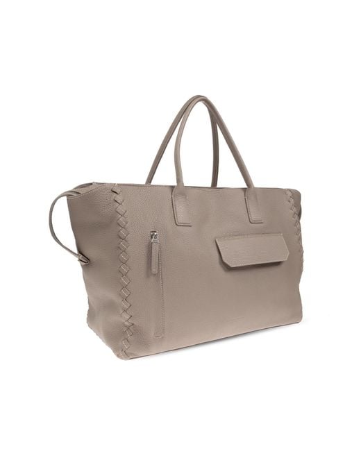 Bottega Veneta Gray "Cabat Large" Carry-On Bag for men
