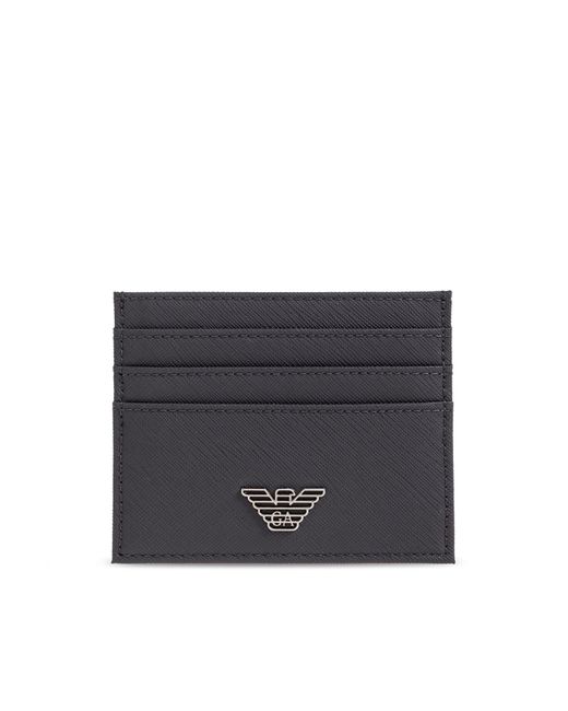Emporio Armani White Set: Card Case And Keychain for men