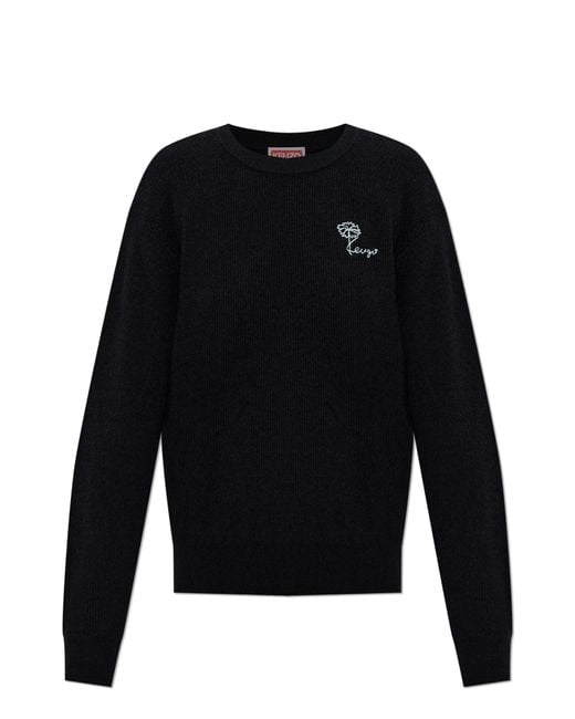 KENZO Black Sweater With Logo