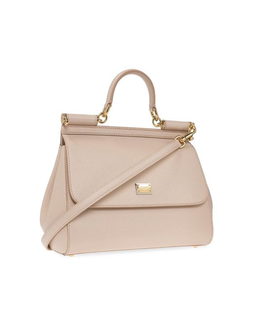 Dolce & Gabbana Pink ‘Sicily Medium’ Shoulder Bag