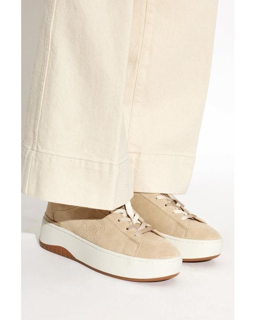 MICHAEL Michael Kors White Sport Shoes On The 'Dottie' Platform