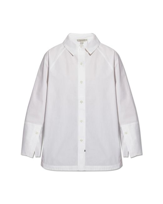 AllSaints White 'evie' Cotton Shirt,