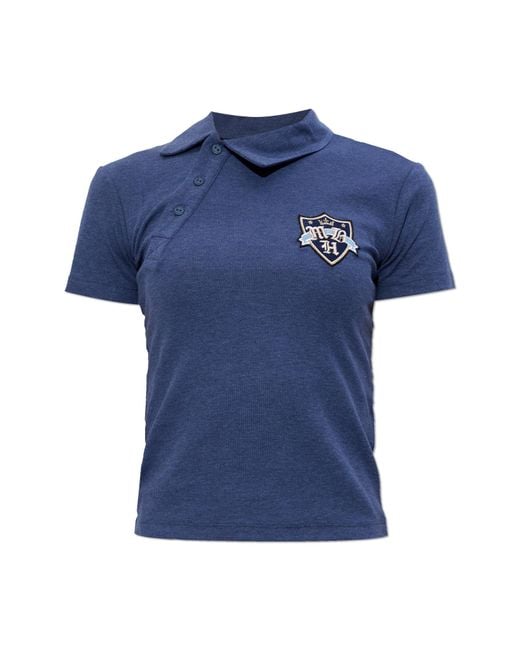 M I S B H V Blue Polo With Patch