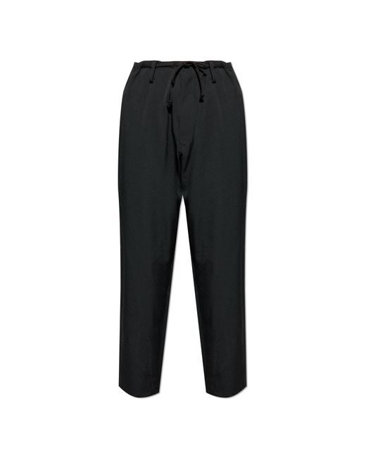 Yohji Yamamoto Black Wool Trousers for men