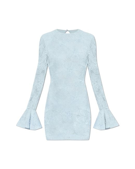 ROTATE BIRGER CHRISTENSEN Blue Short Floral Dress