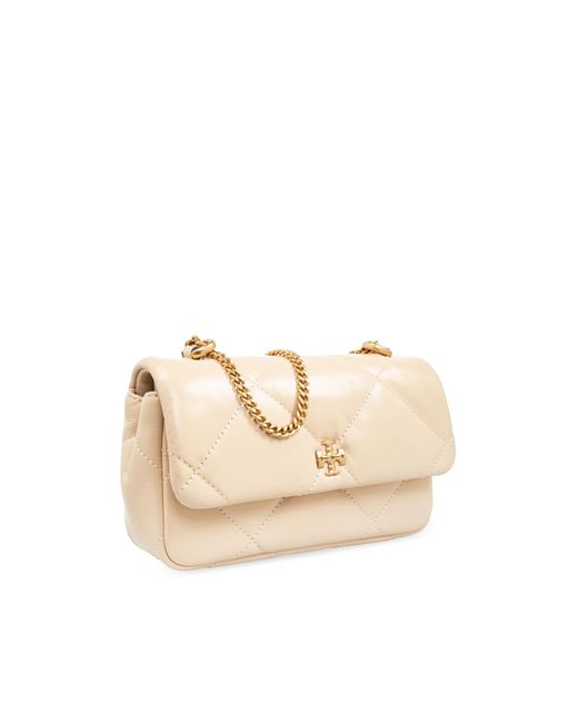 Tory Burch Natural Kira Diamond Mini Shoulder Bag
