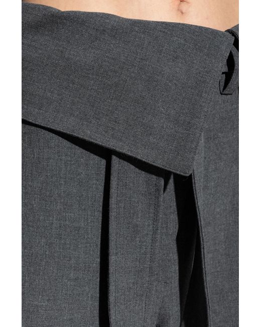 The Attico Black High-Waisted Trousers