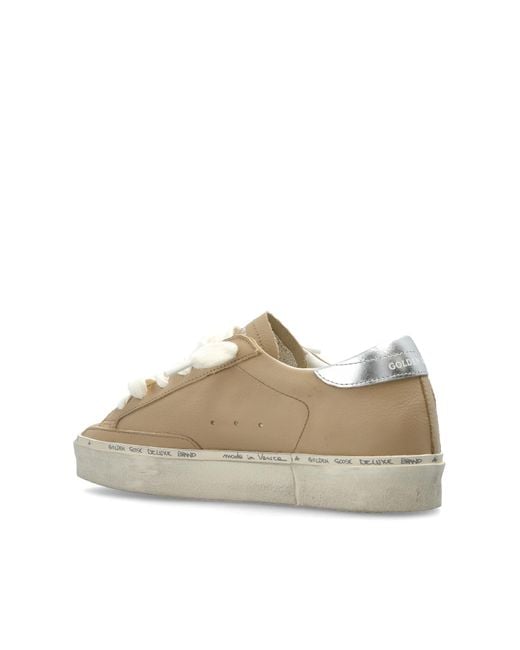 Golden Goose Deluxe Brand Natural Sports Shoes 'Hi Star Classic With List'