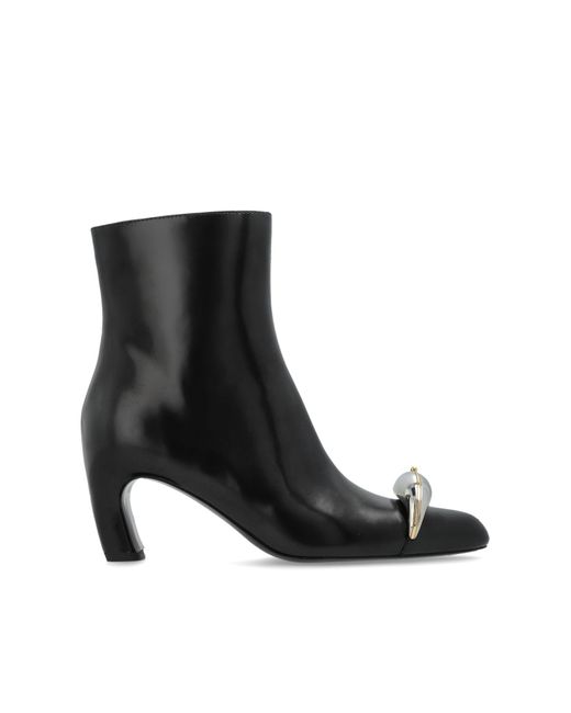 Tory Burch Black "Heeled Ankle Boots 'Pierced Xl'